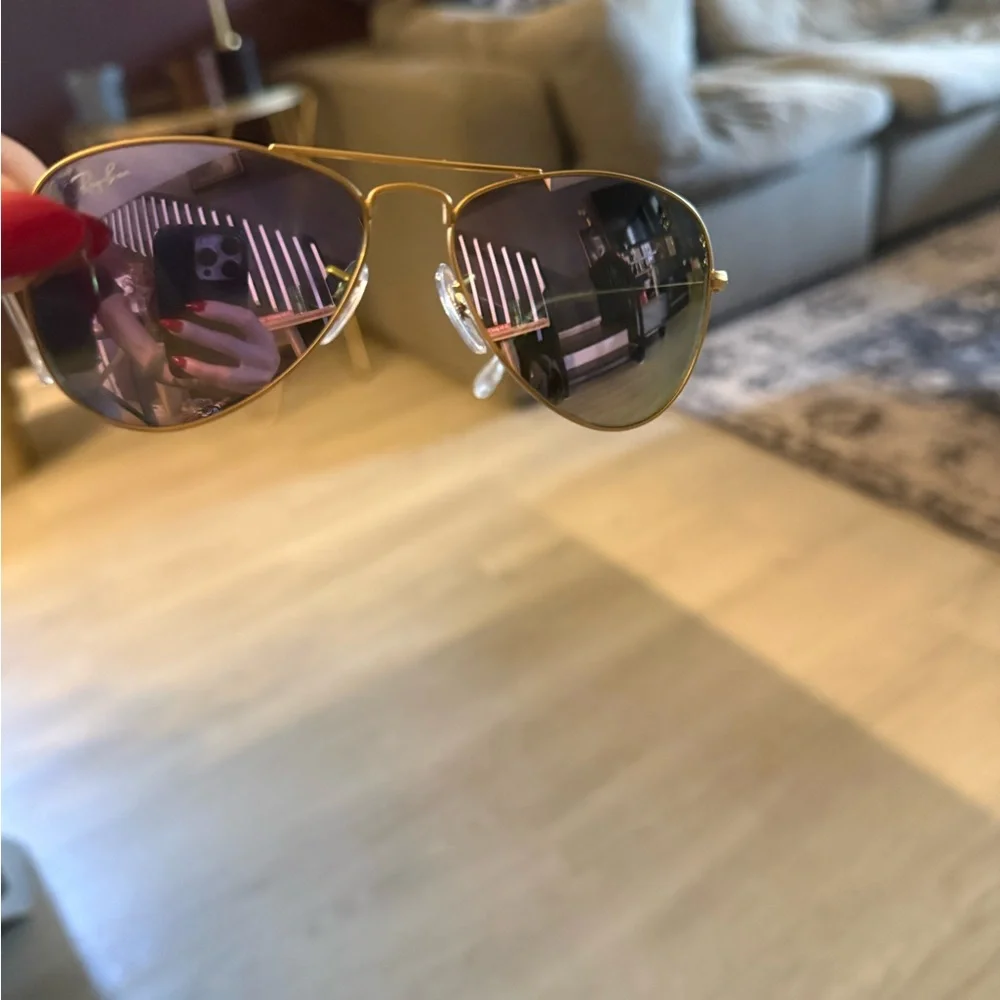 Authentic kids aviator Ray Ban sunglasses